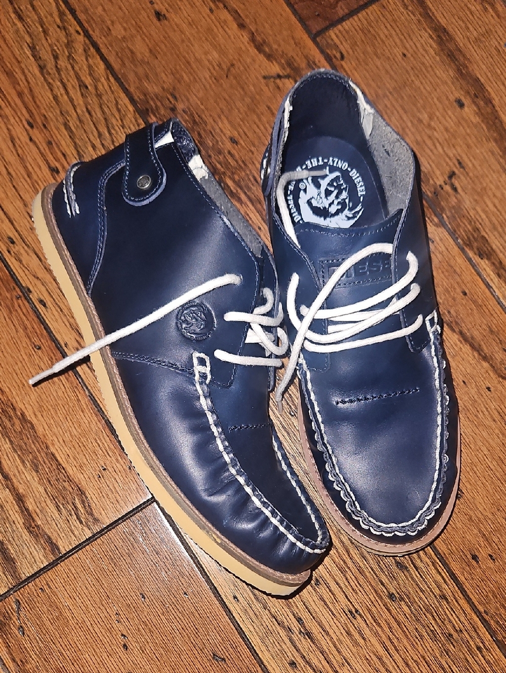 Diesel Boat Shoe Navy Blue Women's Size 7